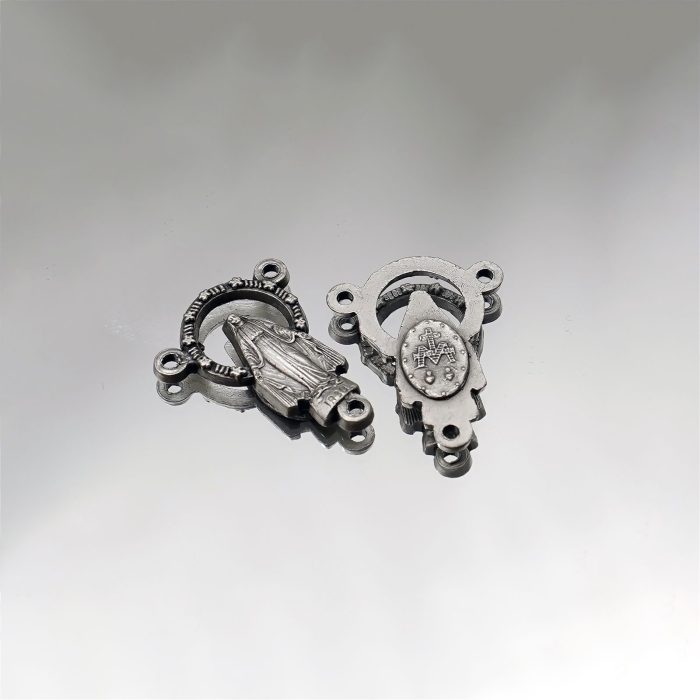 DIY三通-显灵圣母-光环中空-锌合金-2.0x1.2cm - 图片 6