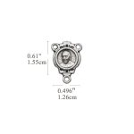 DIY三通-方济各+伯多禄广场-椭圆异形设计-锌合金-1.6cm - 图片 2