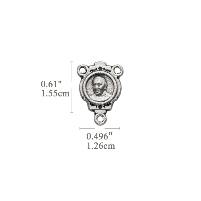 DIY三通-方济各+伯多禄广场-椭圆异形设计-锌合金-1.6cm - 图片 2