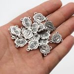 DIY三通-圣母显灵-椭圆异形设计-锌合金-1.6cm - 图片 3