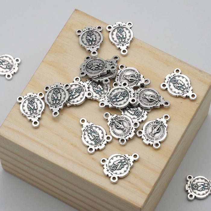 DIY三通-圣母显灵-椭圆异形设计-锌合金-1.6cm - 图片 4