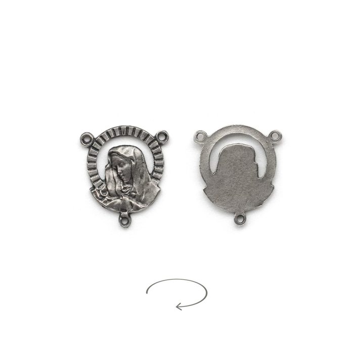 DIY三通-七苦圣母-锌合金-1.6cm