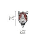 DIY三通-加尔默罗-锌合金-红色-1.6cm - 图片 2