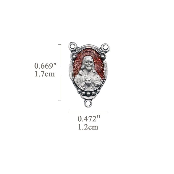 DIY三通-加尔默罗-锌合金-红色-1.6cm - 图片 2