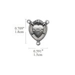 DIY三通-圣心-锌合金-1.8cm - 图片 2