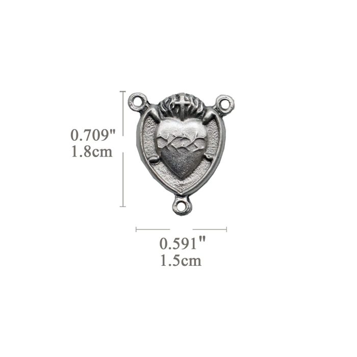 DIY三通-圣心-锌合金-1.8cm - 图片 2