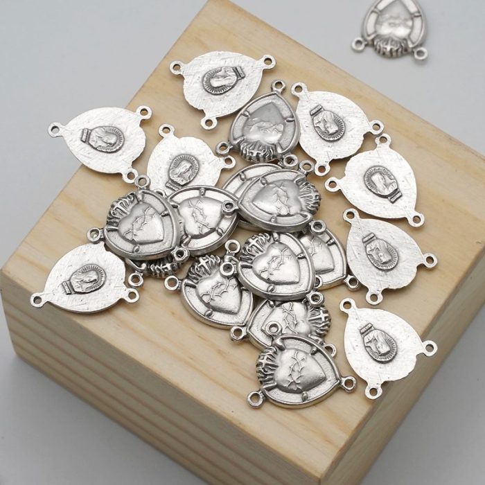 DIY三通-圣心-锌合金-1.8cm - 图片 3