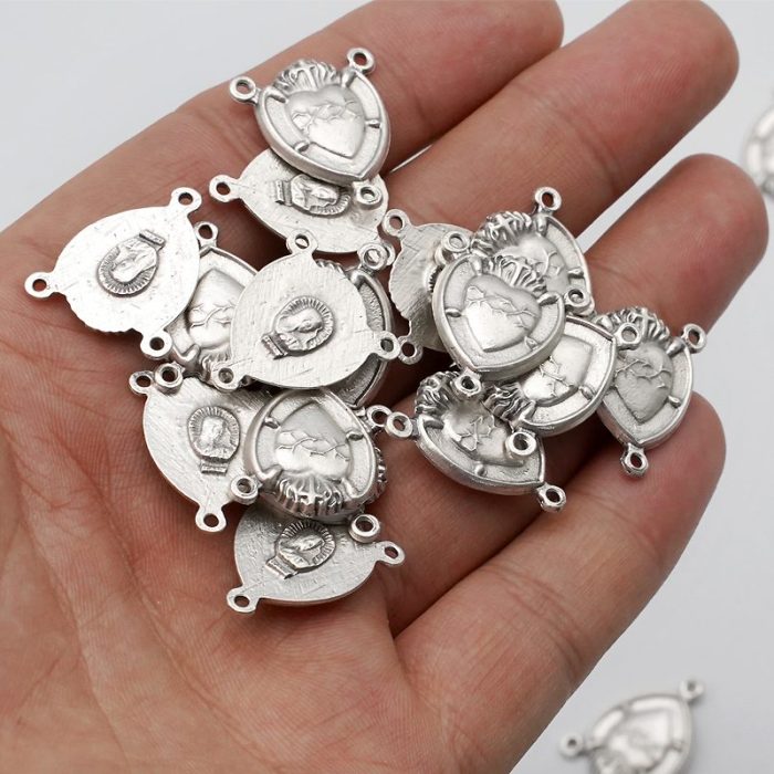 DIY三通-圣心-锌合金-1.8cm - 图片 4