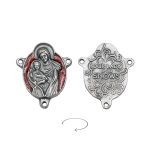 DIY三通-雪地圣母-锌合金-红色-2.2cm