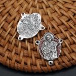 DIY三通-雪地圣母-锌合金-红色-2.2cm - 图片 5
