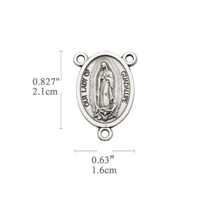 DIY三通-瓜达卢佩圣母-锌合金-2.1cm - 图片 2