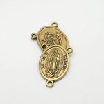 DIY三通-瓜达卢佩圣母-锌合金-古铜色-2.1cm - 图片 3
