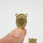DIY三通-瓜达卢佩圣母-锌合金-古铜色-2.1cm - 图片 4