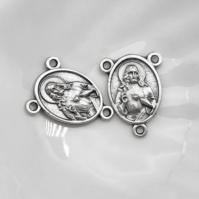 DIY三通-耶稣圣心-锌合金-1.7cm - 图片 4