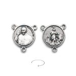 DIY三通-教宗方济各+解结圣母-锌合金-1.6cm