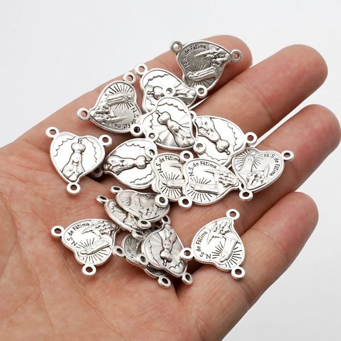 DIY三通-法蒂玛圣母-锌合金-1.6cm - 图片 3