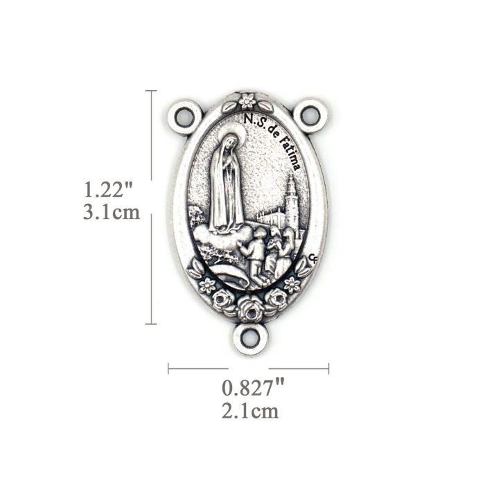DIY三通-法蒂玛圣母+圣土-锌合金-3cm（大三通） - 图片 2