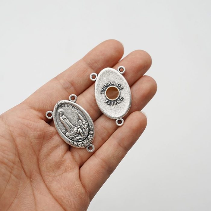 DIY三通-法蒂玛圣母+圣土-锌合金-3cm（大三通） - 图片 3