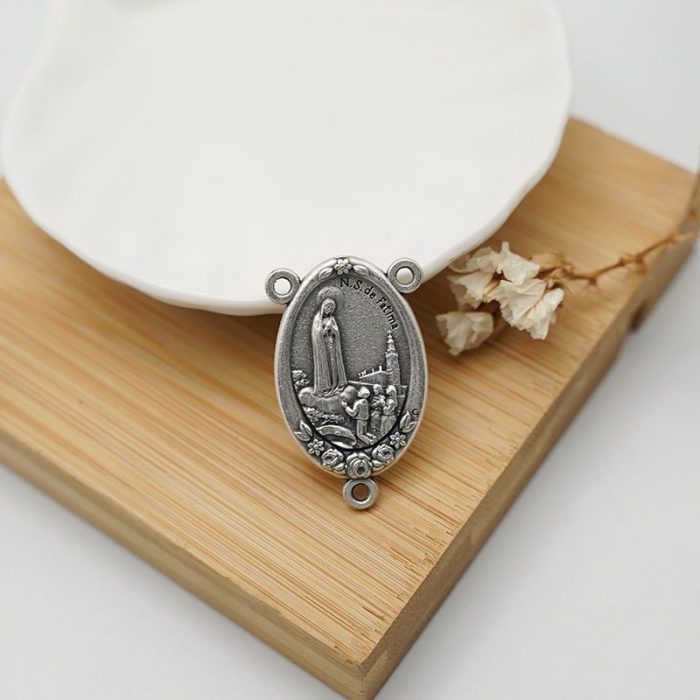 DIY三通-法蒂玛圣母+圣土-锌合金-3cm（大三通） - 图片 5