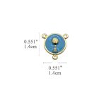 DIY三通-593SMD-锌合金-金色天蓝-1.4cm - 图片 2