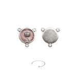 DIY三通-圣体-锌合金-粉色-1.4cm