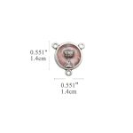 DIY三通-圣体-锌合金-粉色-1.4cm - 图片 2