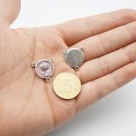 DIY三通-圣体-锌合金-粉色-1.4cm - 图片 3