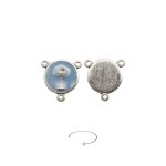 DIY三通-圣体-锌合金-蓝色-1.4cm
