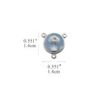 DIY三通-圣体-锌合金-蓝色-1.4cm - 图片 2