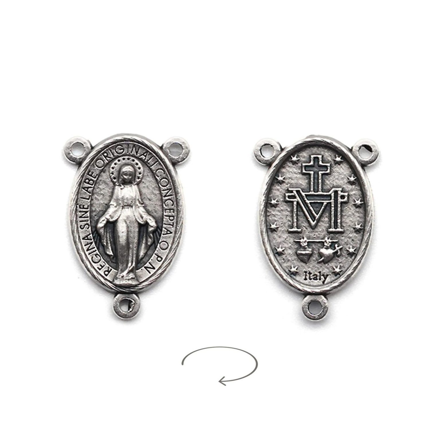 DIY三通-圣母显灵-锌合金-2.1cm