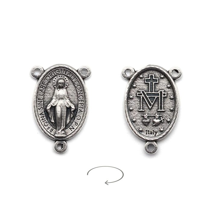 DIY三通-圣母显灵-锌合金-2.1cm