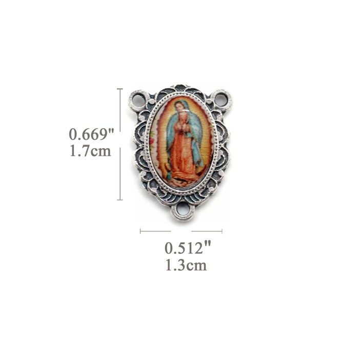 DIY三通-瓜达卢佩+圣基多福-锌合金-树脂-1.7cm - 图片 2