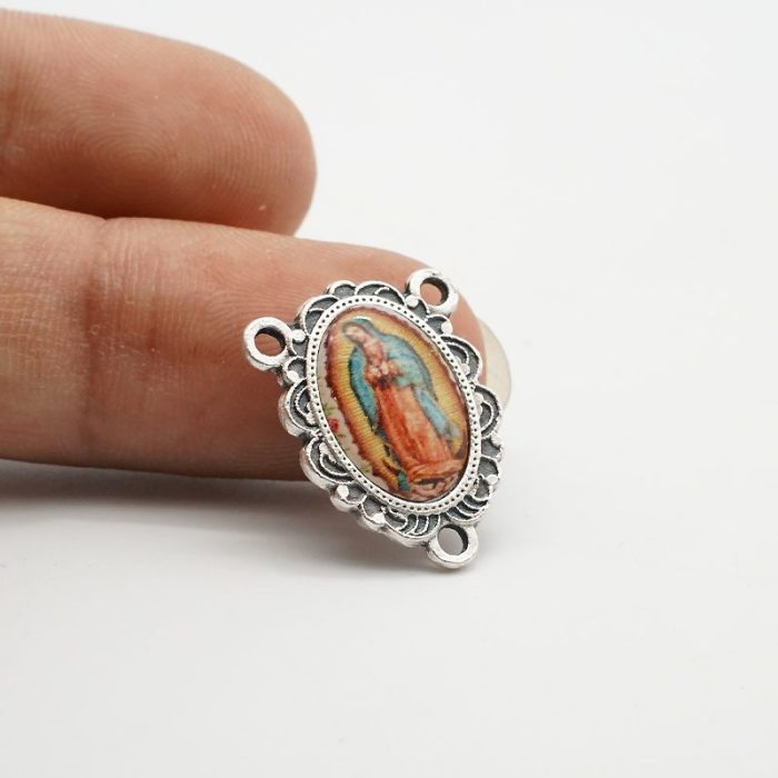 DIY三通-瓜达卢佩+圣基多福-锌合金-树脂-1.7cm - 图片 3