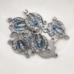 DIY三通-无染原罪与天使-锌合金-蓝色-1.3cm - 图片 4