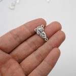 DIY三通-圣母抱耶稣+耶稣圣心-锌合金-1.6/1.8cm - 图片 2