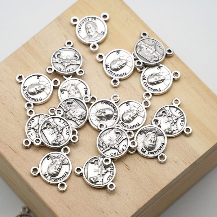 DIY三通-教宗方济各+伯多禄广场-锌合金-1.3/1.6cm - 图片 5