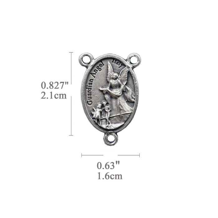 DIY三通-弥额尔天使+护守天使-锌合金-2.5x1.5cm - 图片 2