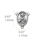 DIY三通-圣衣-锌合金-1.6x1.15cm - 图片 2
