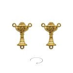 DIY三通-圣爵-锌合金-金色-1.4cm