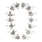 DIY套装-苦路（14个）-锌合金-2cm - 图片 2