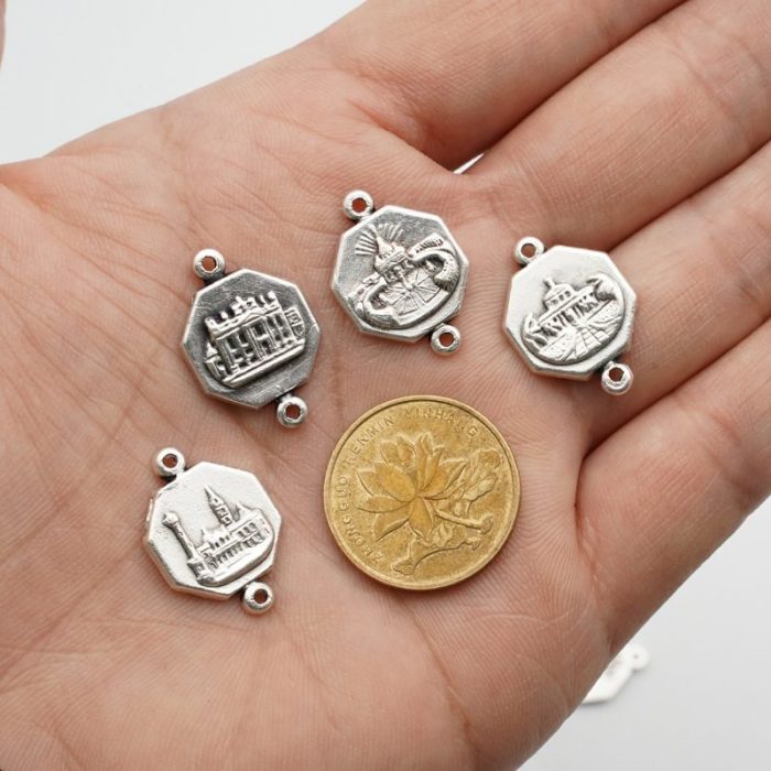 DIY套装-四大殿-六角-锌合金-1.4cm - 图片 3