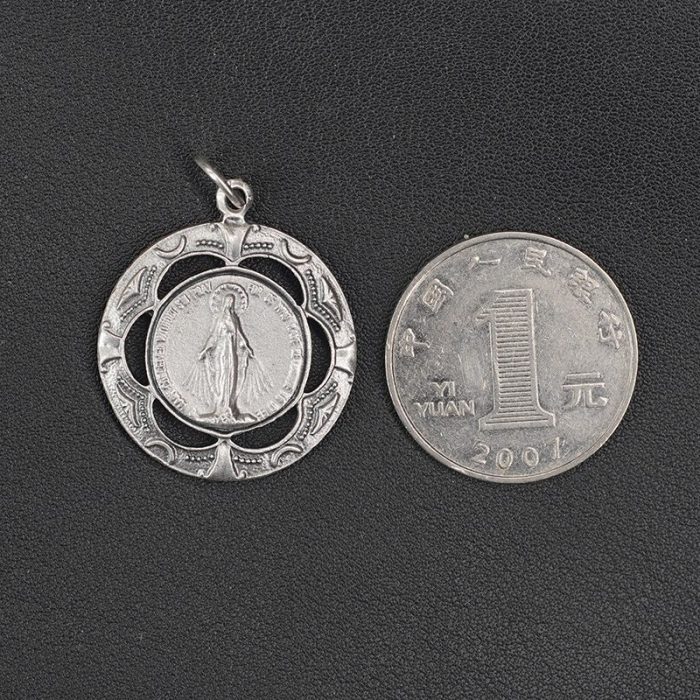 DIY小吊牌-显灵圣母-锌合金-2.6cm - 图片 3