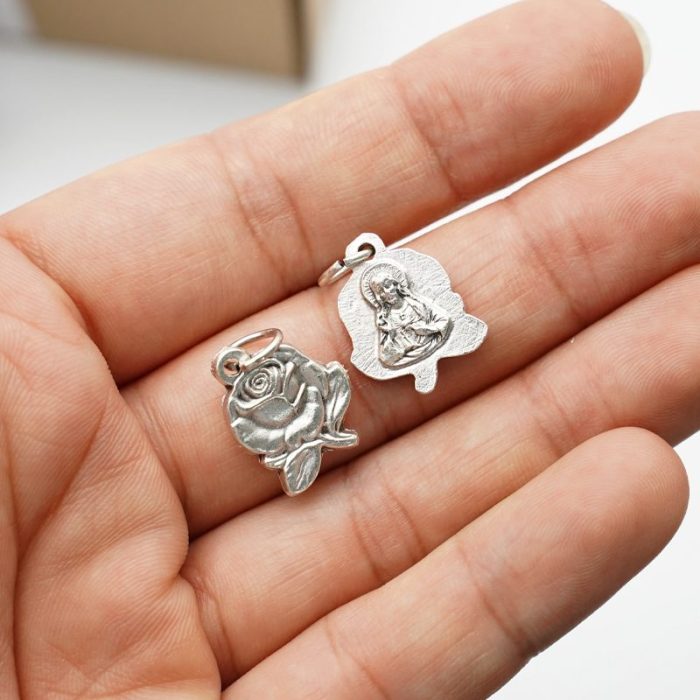 DIY小吊牌-耶稣圣心-锌合金-1.4cm - 图片 3