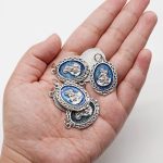 DIY小吊牌-圣衣-锌合金-蓝珐琅-2.8cm - 图片 3