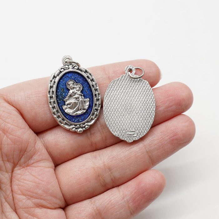 DIY小吊牌-圣衣-锌合金-蓝珐琅-2.8cm - 图片 4