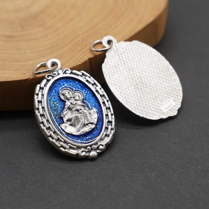 DIY小吊牌-圣衣-锌合金-蓝珐琅-2.8cm - 图片 5