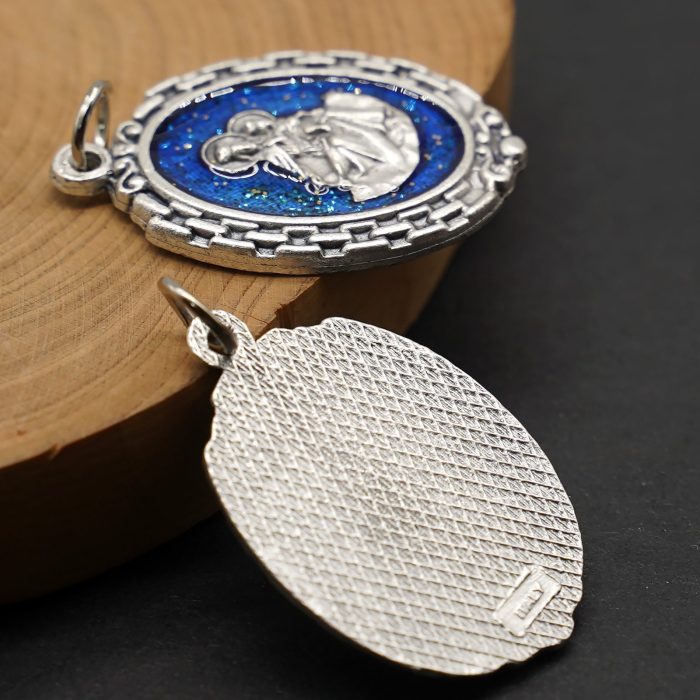 DIY小吊牌-圣衣-锌合金-蓝珐琅-2.8cm - 图片 6