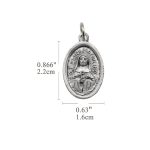 DIY小吊牌-圣十字玛利亚-锌合金-2.2cm - 图片 2