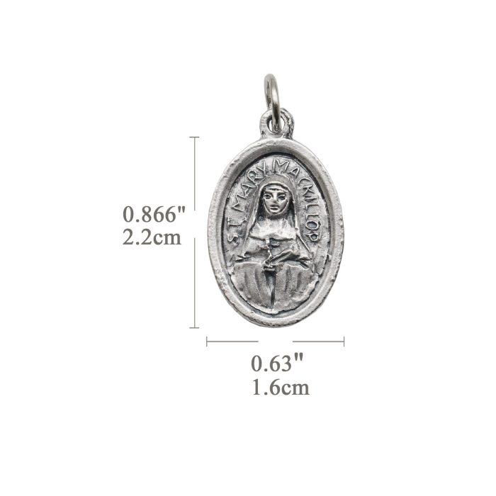 DIY小吊牌-圣十字玛利亚-锌合金-2.2cm - 图片 2