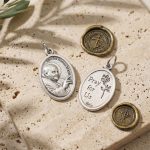 DIY小吊牌-若望保禄二世+Pray For Us-锌合金-2.2x1.6cm - 图片 4